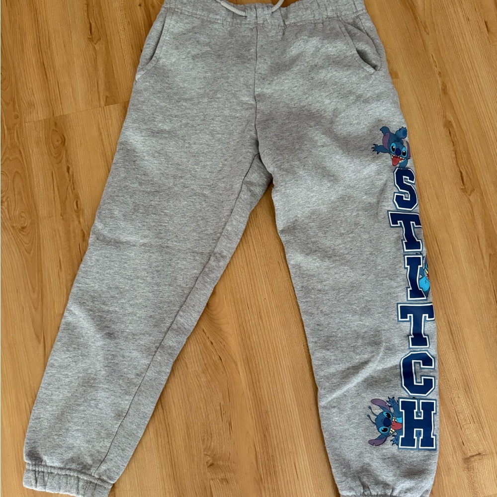 Disney Gray Stitch Kids Joggers